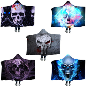 Hooded,Blankets,Flannel,Printed,Galaxy,Microfiber,Wearable,Thickened,Blankets,Adults