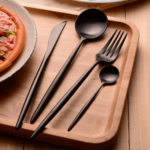 KCASA,Pieces,Grade,Stainless,Steel,Flatware,Matte,Dinnerware,Cutlery,Tableware