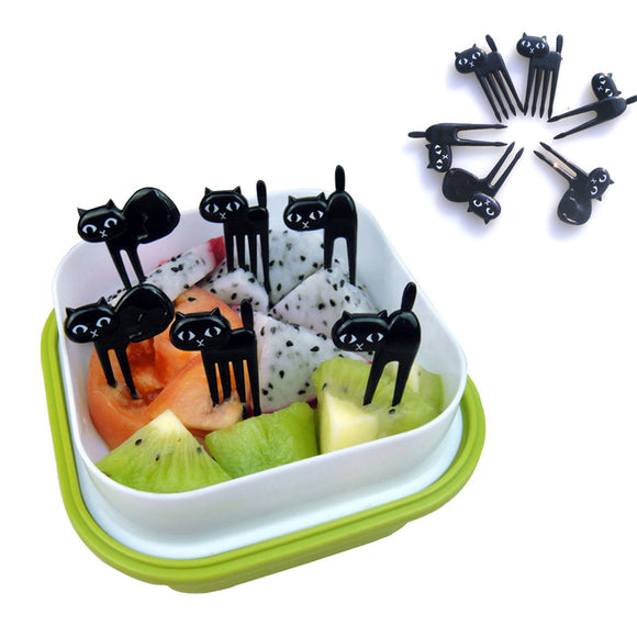 Animal,Fruit,Picks,Cartoon,Black,Children,Toothpick,Novelties