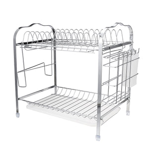 Tiers,Drying,Stainless,Steel,Kitchen,Cutlery,Storage,Holder