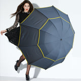 Xmund,Umbrella,Double,Layer,Windproof,Umbrella,People,Three,Folding,Sunshade