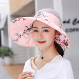 Women's,Visor,Printed,Protection,Floppy