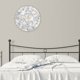 Loskii,CC014,Creative,Marble,Pattern,Clock,Clock,Quartz,Clock,Office,Decorations