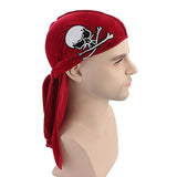 Unsiex,Skull,Print,Pleuche,Hooded,Pirate,Headpiece
