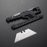 Multi,Folding,Utility,Knife,Portable,Survival,Tools,Carabiner,Ruler,Hexagonal,Wrench,Opener,Outdoor,Camping,Travel