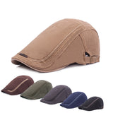 Women,Cotton,Washed,Beret,Fashion,Label,Buckle,Adjustable,Cabbie,Gentleman