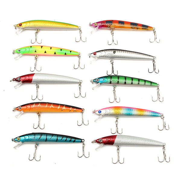 ZANLURE,20pcs,Fishing,Lures,Assorted,Colors,Crankbaits,Hooks,Minnow,Spinner,Baits,Tackle