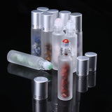 10Pcs,Frosted,Glass,Crystals,Essential,Gemstone,Roller,Inside,Bottle