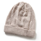 Women,Crochet,Knitted,Beanie,Solid,Casual,Winter,Outdoor,Thick