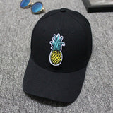 Women,Cotton,Pineapple,Embroidery,Casual,Sport,Curve,Sunscreen,Visor,Baseball