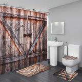180x180cm,Wooden,Bridge,Pattern,Waterproof,Bathroom,Shower,Curtain