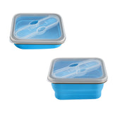 KCASA,Collapsible,Silicone,Lunch,Foldable,Bento,Container,Tableware