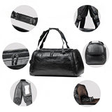 Unisex,Leather,Shoulder,Travel,Business,Laptop,Backpack,Casual,Handbag
