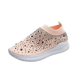 Womens,Crystal,Sneakers,Glitter,Casual,Loafers,Outdoor,Leisure,Running,Sport,Shoes