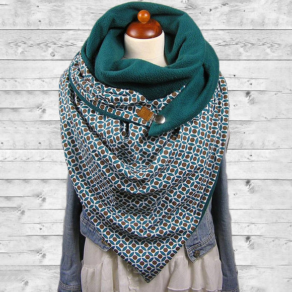 Women,Cotton,Thick,Winter,Outdoor,Casual,Geometry,Pattern,Scarf,Shawl