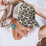 Women,Cotton,Leopard,Breathable,Hallow,Baseball