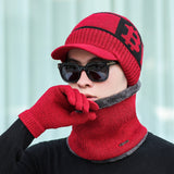 Men's,Scarf,Gloves,Windproof,Thickening,Scarf