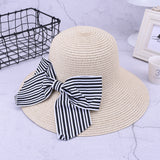 Fashion,Outdoor,Summer,Protection,Brimmed,Floppy,Bowknot,Women