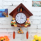 Antique,Wooden,Cuckoo,Clock,Swing,Alarm,Watch,Decor