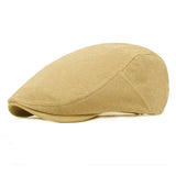 Women,Cotton,Solid,Beret,Casual,Adjustable,Forward,Peaked