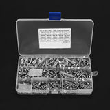 Suleve,MXSH3,440Pcs,Stainless,Steel,Button,Socket,Screws,Bolts,Assortment