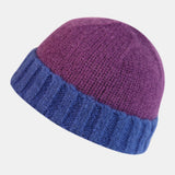 Unisex,Contrast,Color,Street,Trend,Fashion,Yuppie,Melon,Casual,Outdoor,Beanie,Brimless,Knitted