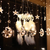 Light,Tassel,Catching,Monternet,Large,Dream,Catcher,Creative,Feathers,Pendant,Wedding,Decorations