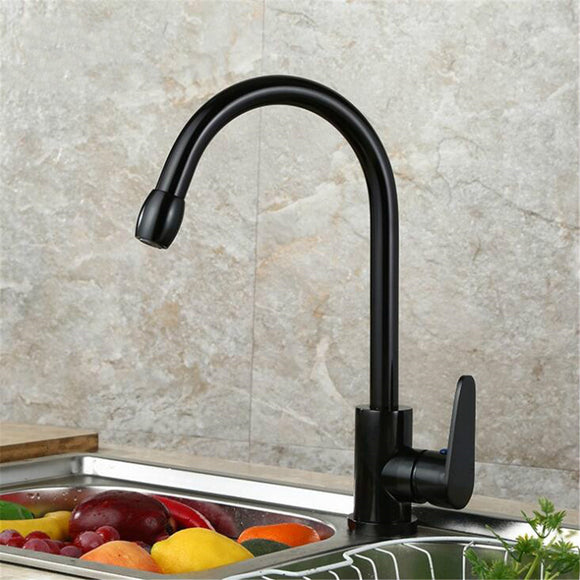 Space,Aluminum,Kitchen,Basin,Faucet,Single,Handle,Bathroom,Water