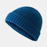 Knitted,Solid,French,Brimless,Retro,Skullcap,Sailor