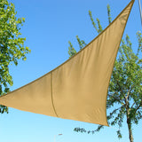 12x12x12ft,Beige,Triangle,Shade,Sails,Patio,Garden,Outdoor,Facility,Activities