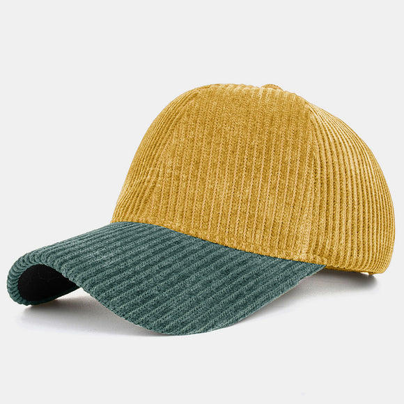 Collrown,Corduroy,Contrast,Color,Casual,Youth,Personality,Sunvisor,Curve,Baseball