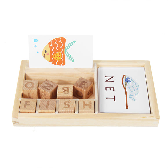 Alphabet,Building,Block,Cardboard,Puzzle,English,Early,Learning