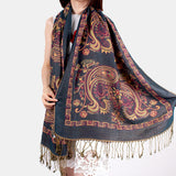 Women,Ethnic,Style,Thick,Scarf,Shawl,Tassel