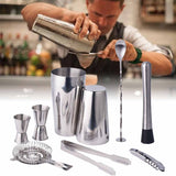 Piece,Stainless,Steel,Cocktail,Shaker,Jigger,Mixer,Drink,Shaker,Bartender,Restaurant,Supplies