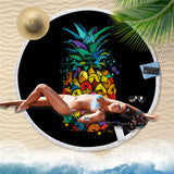 150x150CM,Fabric,Round,Beach,Towel,Tassel,Blanket,Towel