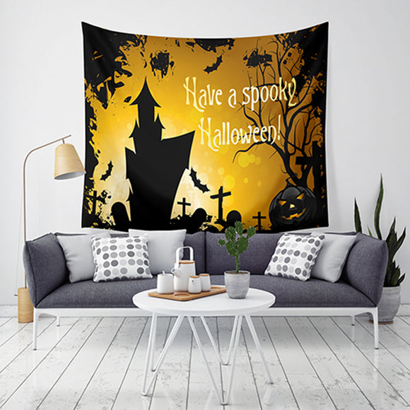 Loskii,Halloween,Tapestry,Pumpkin,Print,Hanging,Tapestry,Decor,Halloween,Decorations