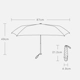 Beneunder,Folding,Sun&rain,Umbrella,Vinyl,Protection,Single,Layer,Lightweight,Pencil,Umbrella