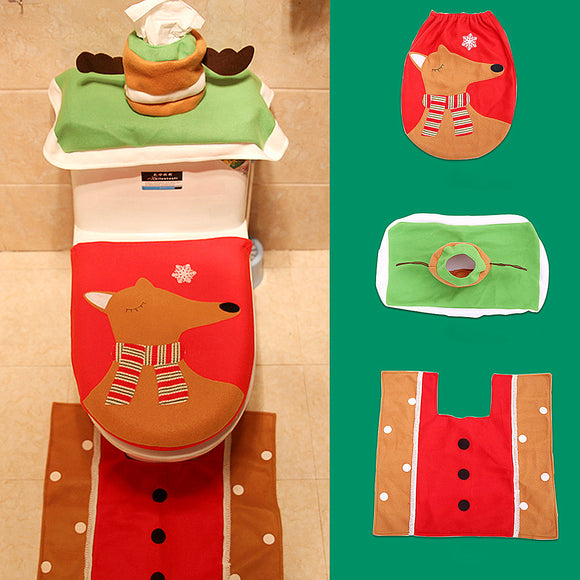 Christmas,Santa,Toilet,Covers,Tissue,Bathroom,Christmas,Decor