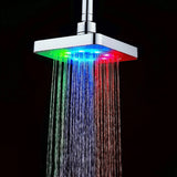 Automatic,Square,Shower,Bathroom,Rainfall,Polished,Colors,Changing,Light