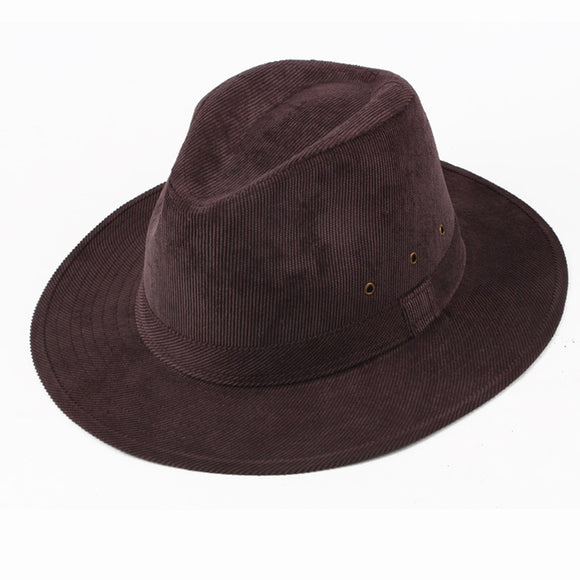 Winter,Cotton,Brimmed,Casual,Middle,Fedora