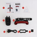 5Modes,Rechargeable,Remote,Control,Decibel,Outdoor,Waterproof,Riding,Bicycle,Lights