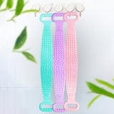 Silicone,Scrubber,Exfoliating,Loofah,Shower,Towel,Brush,Strap