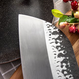 KCASA,MCD39,Stainless,Steel,Forged,Knife,Cleaver,Butcher,Knife,Kitchen,Knife,Ebony,Handle