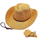 Unisex,Panama,Folding,Straw,Cowboy,Classic,Western,Beach,Bucket