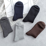 Solid,Color,Business,Thick,Men's,Cotton,Socks