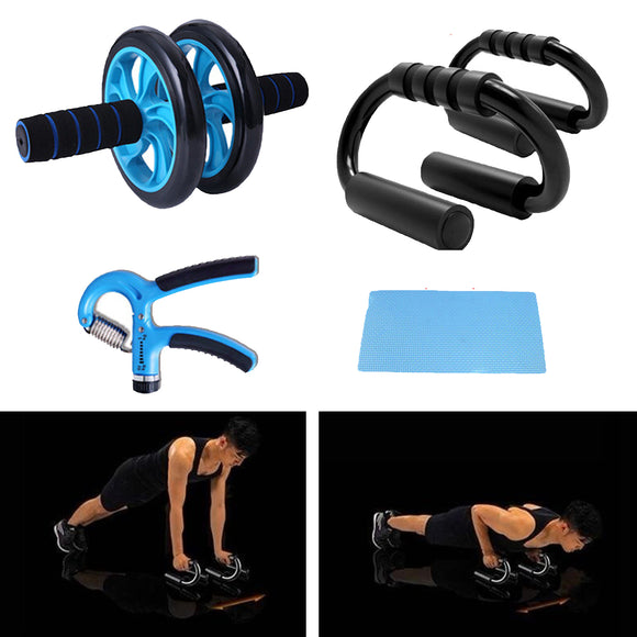 Strength,Training,Fitness,Abdominal,Wheel,Roller,Stand,Fitness,Gloves,Gripper,Jumping