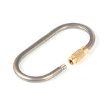 Titanium,Chain,Carabiner,Screw,Bottle,Buckle,Hanging,Padlock,Chain,Camping,Hiking