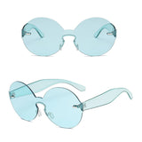 Women,Summer,Colorful,Round,Frame,Glassess,Outdooors,Protection,Glasses