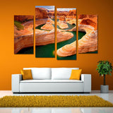 Miico,Painted,Combination,Decorative,Paintings,Canyon,River,Decoration