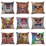 Honana,45x45cm,Animal,Print,Luxury,Cushion,Graffi,Style,Throw,Pillow,Pillow,Covers